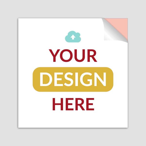 Upload Your Design Here for Custom Square Stickers