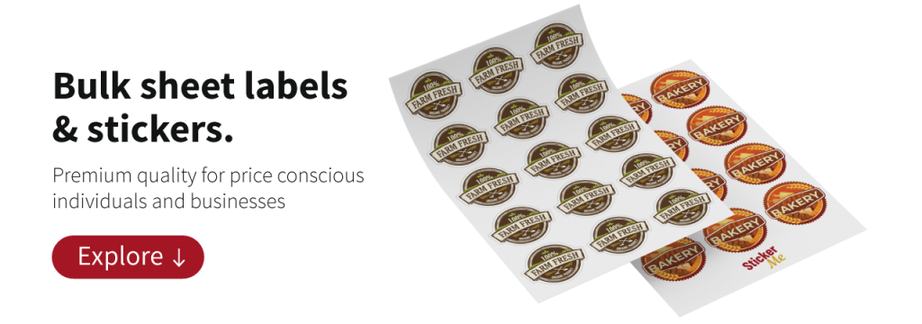 Custom sheet labels premium quality at best prices at stickerme.in
